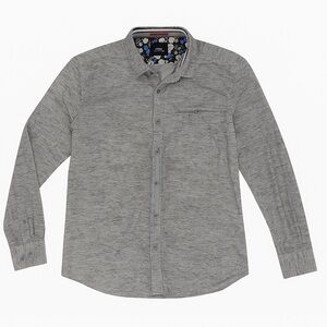 Denim & Flower Gray Casual Button Down Shirt